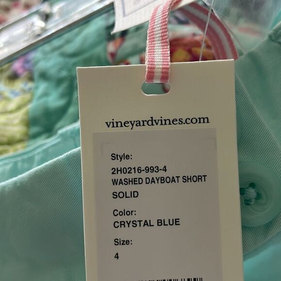 NWT Vineyard Vines Women's Aqua Shorts Size 4 - Picture 6 of 7